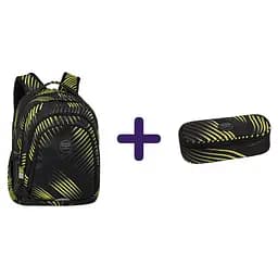 Набір: Рюкзак CoolPack Drafter Comb 25 л (F096922) + Пенал на блискавці CoolPack Campus Comb з органайзером для ручок 23x9x5 см (F062922)