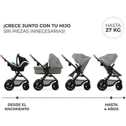 Коляска універсальна 3 в 1 Kinderkraft Moov 2 Air Light Gray (KSMOOV02LGR3000) - мініатюра 12