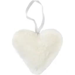 Підвіска Yes! Fun Серце пухнасте 15 см кремово-біла (973554)