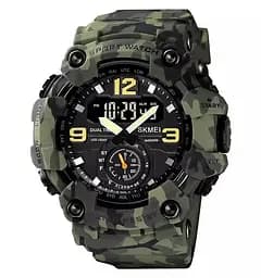 Чоловічий спортивний наручний годинник Skmei 1637 водонепроникні (Камуфляжні)