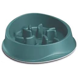 Миска Stefanplast Chic для медленного кормления, 1 л, изумрудный