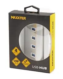 Разветвитель-хаб 4xUSB 3.0 Type-A на 4 портов Maxxter HU3A-4P-01 металл