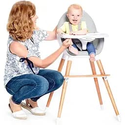 Стільчик для годування 2 в 1 Kinderkraft Fini сірий (00-00158388) - мініатюра 9