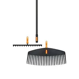 Граблі для газонів 51 см + граблі для ґрунту 36 см + ручка 161 см Fiskars OneClick Set (1080716)