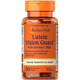 Натуральна добавка Puritan's Pride Lutein Vision Guard, 30 капсул