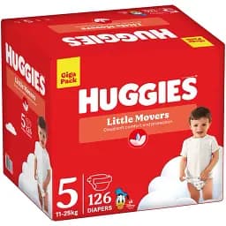 Набір підгузки Huggies Little Movers GIGA 5 (11-25 кг) 126 шт - мініатюра 2