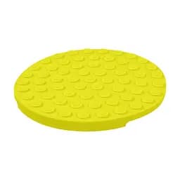 Килимок для злизування і повільного харчування Waudog Silicone 211х211х30 мм жовтий - мініатюра 5