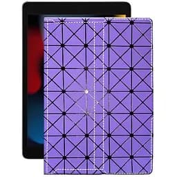 Чехол StatusCASE из экокожи для планшета Apple iPad 10.2 2021 (a2602) Фиолетовый ромб