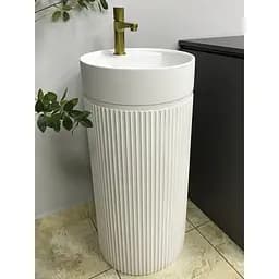 Умивальник підлоговий VBI Mirano white matt VBI-019022, Білий матовий