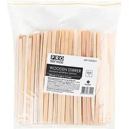 Мішалка дерев'яна PRO service береза 140х6х1.5 мм 800 шт. (19303211)