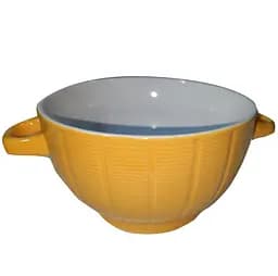 Тарілка глибока Offtop, з двома ручками, 680 мл, жовтий (850104)