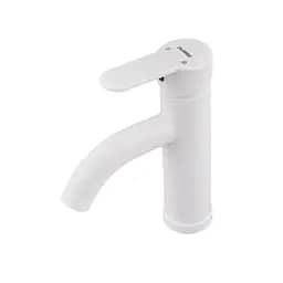 Змішувач для умивальника Plamix RAUL-001-B white PM0652, Білий