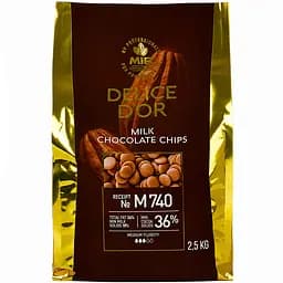 Шоколад молочний Delice D'or М740, 36% калети 2.5 кг