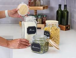 Ємність для сипучих продуктів SnT з бамбуковою кришкою 1.35 л (7088-2) - мініатюра 2