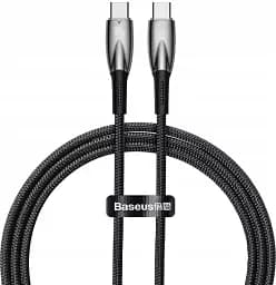 Кабель Baseus Glimmer Series Fast Charging Cable Type-C to Type-C 100W 1m CADH000701 Black