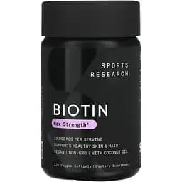 Биотин Sport Research Biotin 10 000 mcg 120 капсул