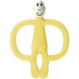 Игрушка-прорезыватель Matchstick Monkey Обезьянка, без хвоста, 11 см, желтая (MM-ONT-013)