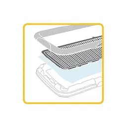 Туалет зі стовпчиком для цуценят і дрібних порід собак Stefanplast Стефанпласт Puppy Training 60x40x4 см - мініатюра 2