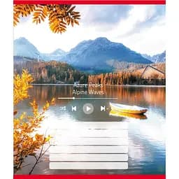 Зошит учнівський "Мелодія природи" Leader 024-550252K-4 в лінію, 18 аркушів