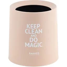 Контейнер для мусора Axent настольный круглый персиковый (2131-42-A)