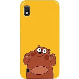 Чохол-накладка Toto Pure TPU 2 mm Print Case Samsung Galaxy A10 #56 Bear Ups Yellow