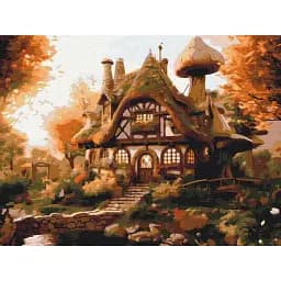 Картина по номерам Brushme Осенний домик 30x40 см
