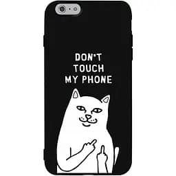 Чехол-накладка Toto Matt TPU 2 mm Print Case Apple iPhone 6/6s #58 Cat Dontouch Black