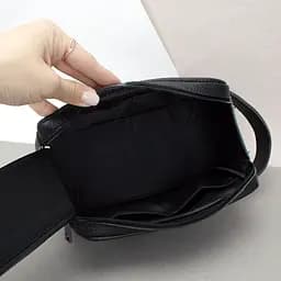 Несесер чоловічий шкіряний HandyCover S434 чорний на блискавці - мініатюра 3