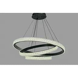 Підвісна люстра LED у вітальню Linisoln 1956-80*60*40 BK метал, акрил, LED-стрічка, 80*60*40 см, потужність 140 Вт