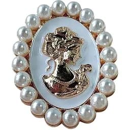 Брошь Силуэт барокко (84946810)