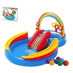 Дитячий ігровий центр Intex 57453 Райдуга 297 х 193 х 135 см 428 л