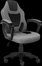 Геймерське дитяче крісло GT Racer сіре із чорним (X-1414 Fabric Gray/Black Suede) - мініатюра 2