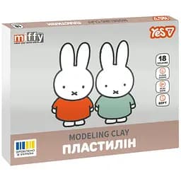 Пластилін Yes Miffy 18 кольорів 360 г (540721)