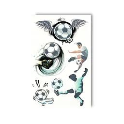 Набір тимчасових татуювань Футбол EC-052, 5 картинок