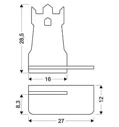 Настінний світильник Candellux 21-85047 TOWER - мініатюра 2