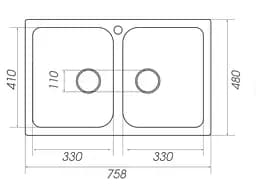 Кухонна мийка Platinum 7950 EQUATORIA матовий Сірий мусон (SP000035797) - мініатюра 8