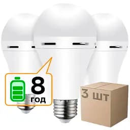 Набор аккумуляторных ламп Евросвет Led CT-4229 АС 9W DC 3W 6400 K 3 шт. (59326)