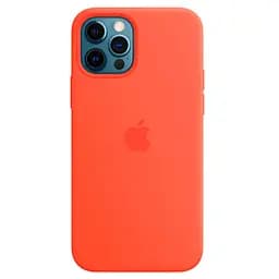 Чехол Silicone Case с MagSafe для Apple iPhone 12/12 Pro (Electric Orange) ААА [58387]