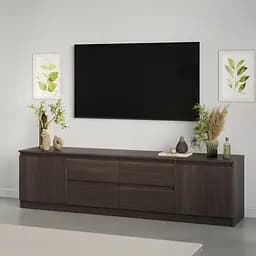 Тумба під телевізор MebelStar Нео 4Ш2Д 200x43x53 см Дуб рістрето (MBS-1261)