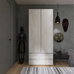 Шафа дводверна Еверест ШЛ-2 Лайт Дуб Крафт білий (DTM-071084)