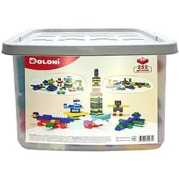 Детский блочный конструктор Doloni 013999/03 в пластиковом боксе 252 детали