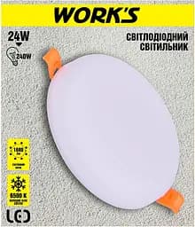 Світильник стельовий Work's LED WAL2201-24W 6500К 24W (125711) - мініатюра 2