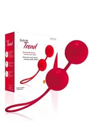 Вагинальные шарики Joydivision Joyballs Trend, 18 см, красный