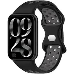 Ремінець DK для Xiaomi Mi Band 8 Pro Silicone Sport Band Nike (017600) (black / grey) - мініатюра 3