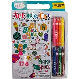 Раскраска Let's Craft Art We Go "Все о тебе" с наклейками и восковыми мелами
