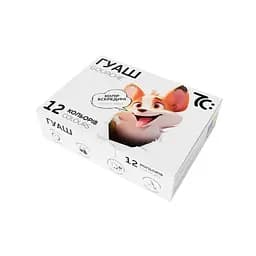 Дитячі гуашеві фарби 7С: 7C21203, 12 кольорів по 10 мл