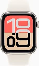 Смарт-годинник Apple Watch SE 3 GPS 44mm Starlight Alu. Case w. Starlight S. Band - S/M (MEHG4) - мініатюра 2