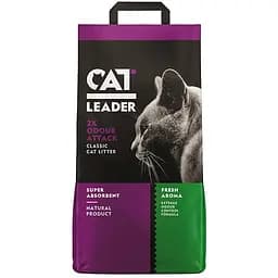 Cat Leader Classic 2xOdour Attack Fresh 10 кг двойная свежесть супер впитывающий наполнитель в кошачий туалет