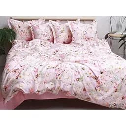 Комплект постельного белья TAG Tekstil с компаньоном 1.5-спальный Розовый 000240948 (PT-007)