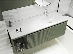 Умивальник Miraggio JESSEL 1200 R (0001056) Miramarble, Глянцевий, Накладний/Врізний/Над пральною машиною, Білий - мініатюра 5